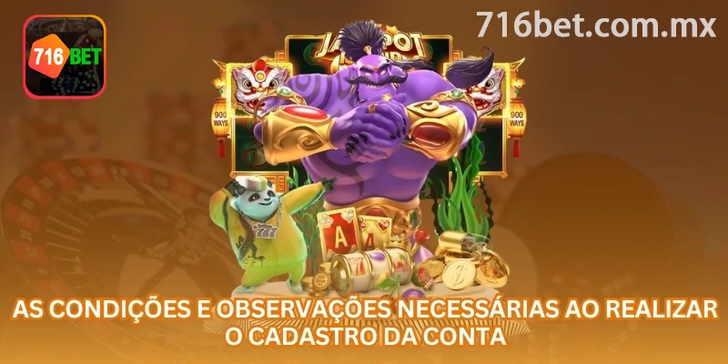 Conferência dos dados e documentos depois do primeiro acesso à 716bet
