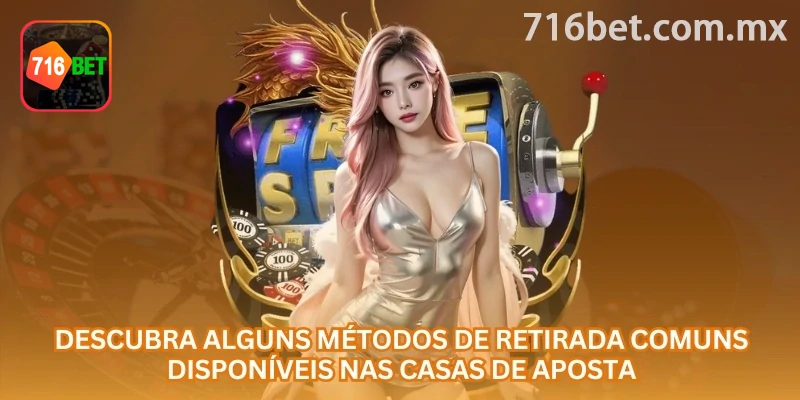 Seleção de Pix e destino bancário na página de retirada da 716bet
