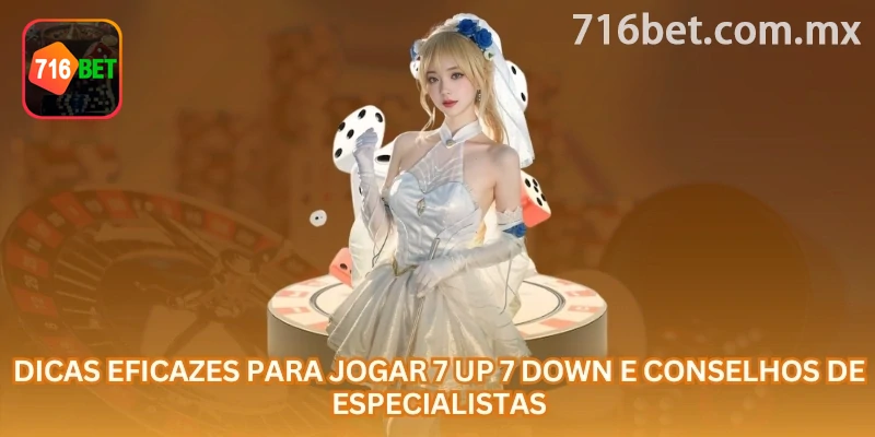 Tela de entrada de 7 Up 7 Down online, com os campos “total de dois dados” e “faixa abaixo de sete”
