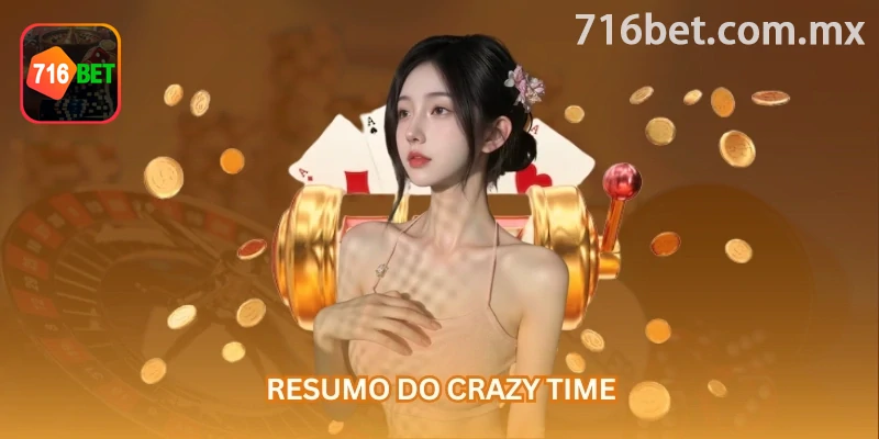 Parte central de Crazy Time online: “rodadas bônus” ao lado de “multiplicadores ao vivo”